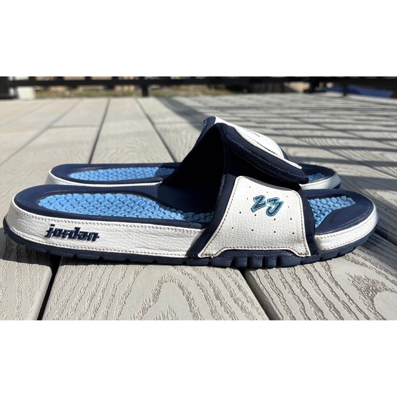 Nike AIR JORDAN Hydro 2 Premier OG UNC Slides Tar Heels 456524 104 Men's Size 12 - Picture 1 of 10